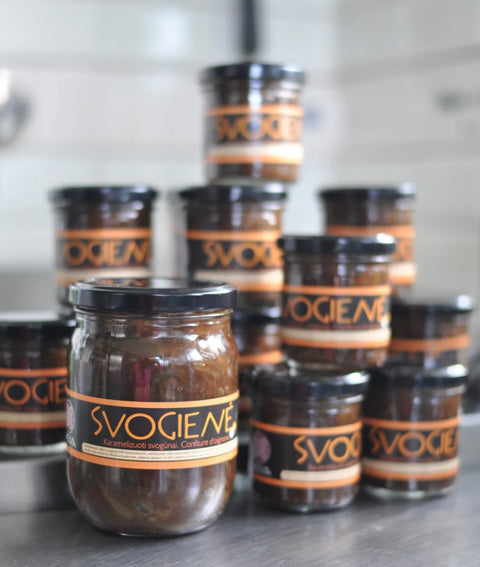 SVOGIENĖ - karamelizuoti svogūnai NeČia