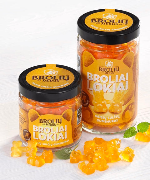 Vaisių sulčių guminukai „Broliai lokiai“