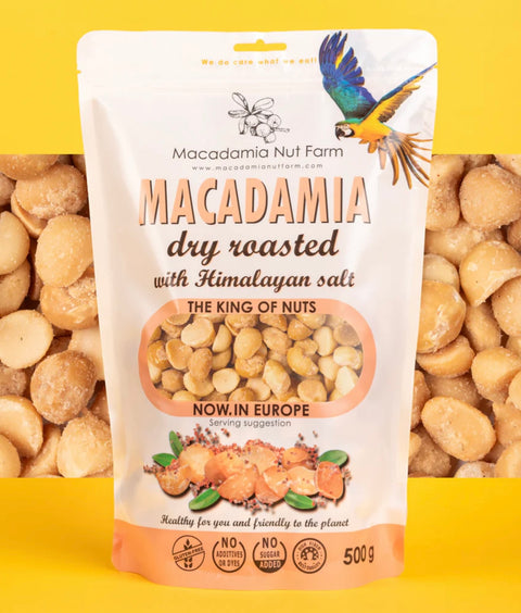 Skrudinti sūdyti makadamijų riešutai, 150 g