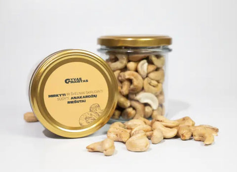 ANAKARDŽIŲ RIEŠUTAI – sūdyti, švelniai skrudinti (140g)
