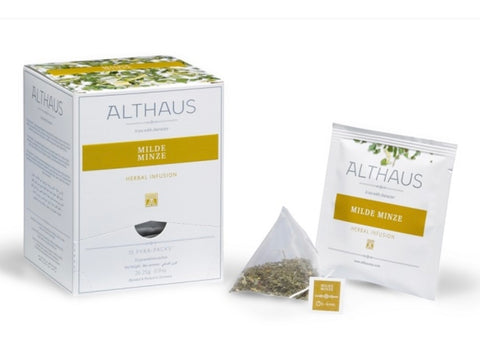 Althaus žolelių arbata “Mint, Melissa&Oregano”  (šilkiniuose maišeliuose)