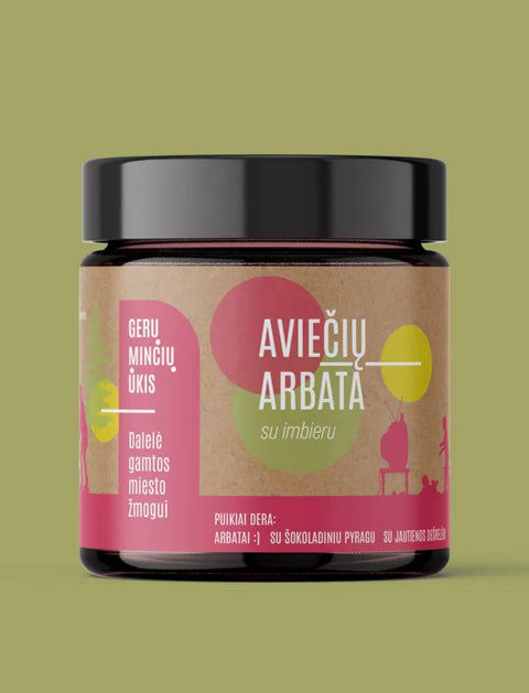 Aviečių arbata su imbieru, 230g