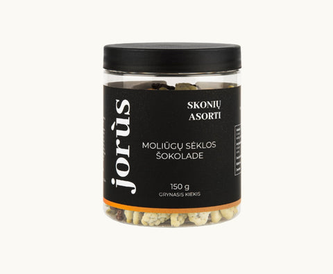 Moliūgų sėklų šokolade skonių asorti, 150 g