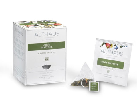 Althaus žalioji arbata “Grun Matinee”  (šilkiniuose maišeliuose)