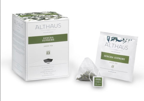 Althaus žalioji arbata “Sencha Supreme” (šilkiniuose pakeliuose)