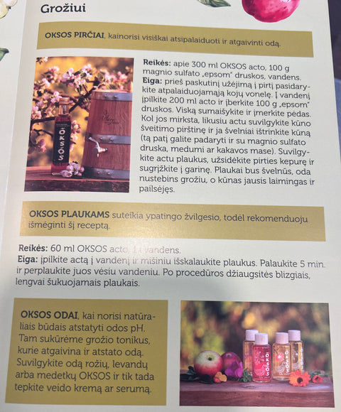 OBUOLIŲ SIDRO ACTAS "Oksos" 500 ml