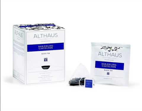 Althaus juodoji arbata „Darjeeling Castelton“ (šilkiniuose maišeliuose)
