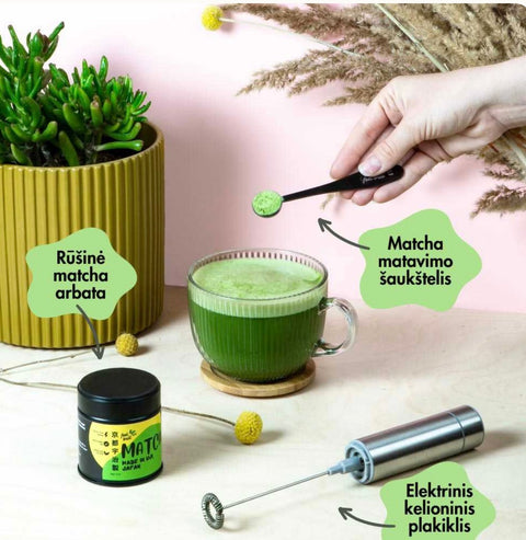 Rūšinės matcha arbatos rinkinys, feel