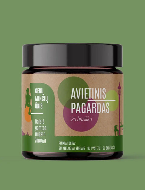 Avietinis pagardas su baziliku, 230g