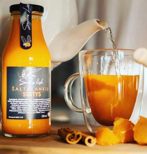 Ekologiška natūrali šaltalankių tyrė, 330 ml
