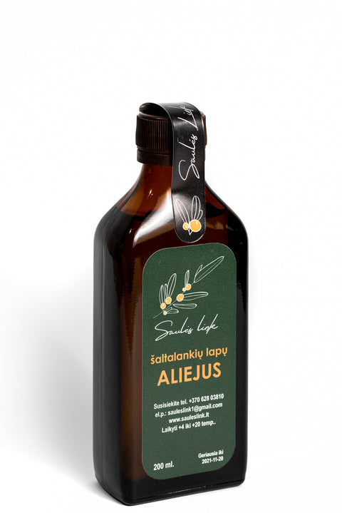 Šaltalankių lapų aliejus, 200 ml